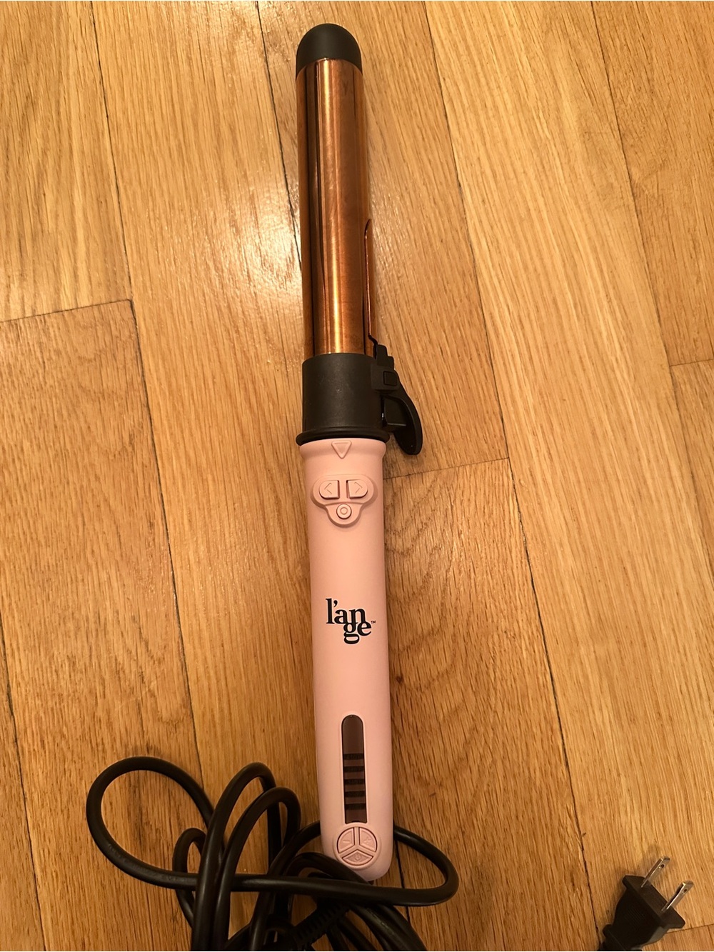 Lange Pink and Copper Curling Wand